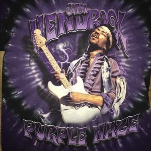 VINTAGE Jimi Hendrix Purple Haze Tie Dye T-Shirt M